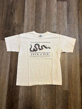 Made in USA Join or Die Snake Tee Shirt